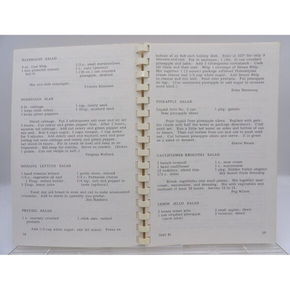 Treasured Recipes From Unity Of Lima Ohio 1981 Spiral-Bound Cookbook - Picture 5 of 8